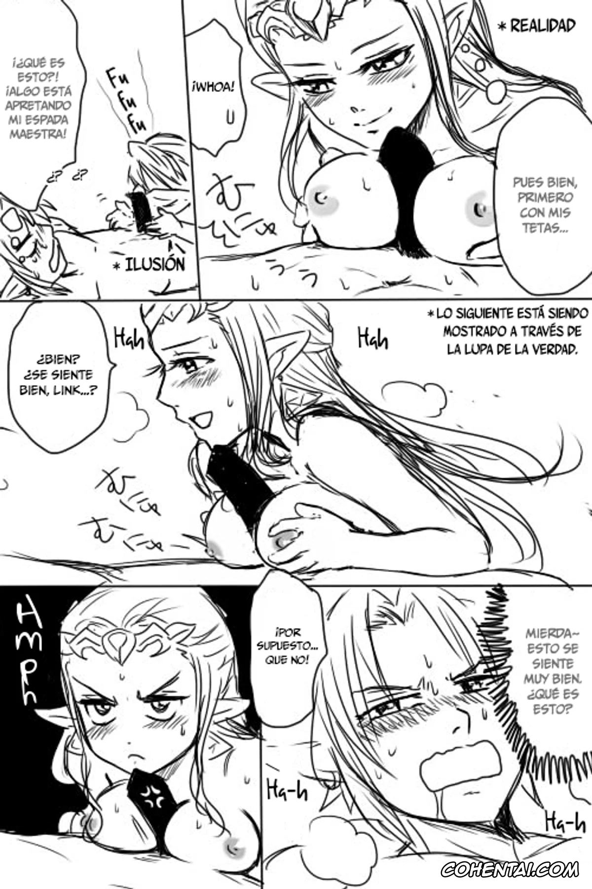 The Legend Of Zelda xxx, Link xxx, Princess Zelda xxx, Sheik xxx, Link to Zelda ga Jun Ai Ecchi suru Manga (The Legend Of Zelda), pagina 7