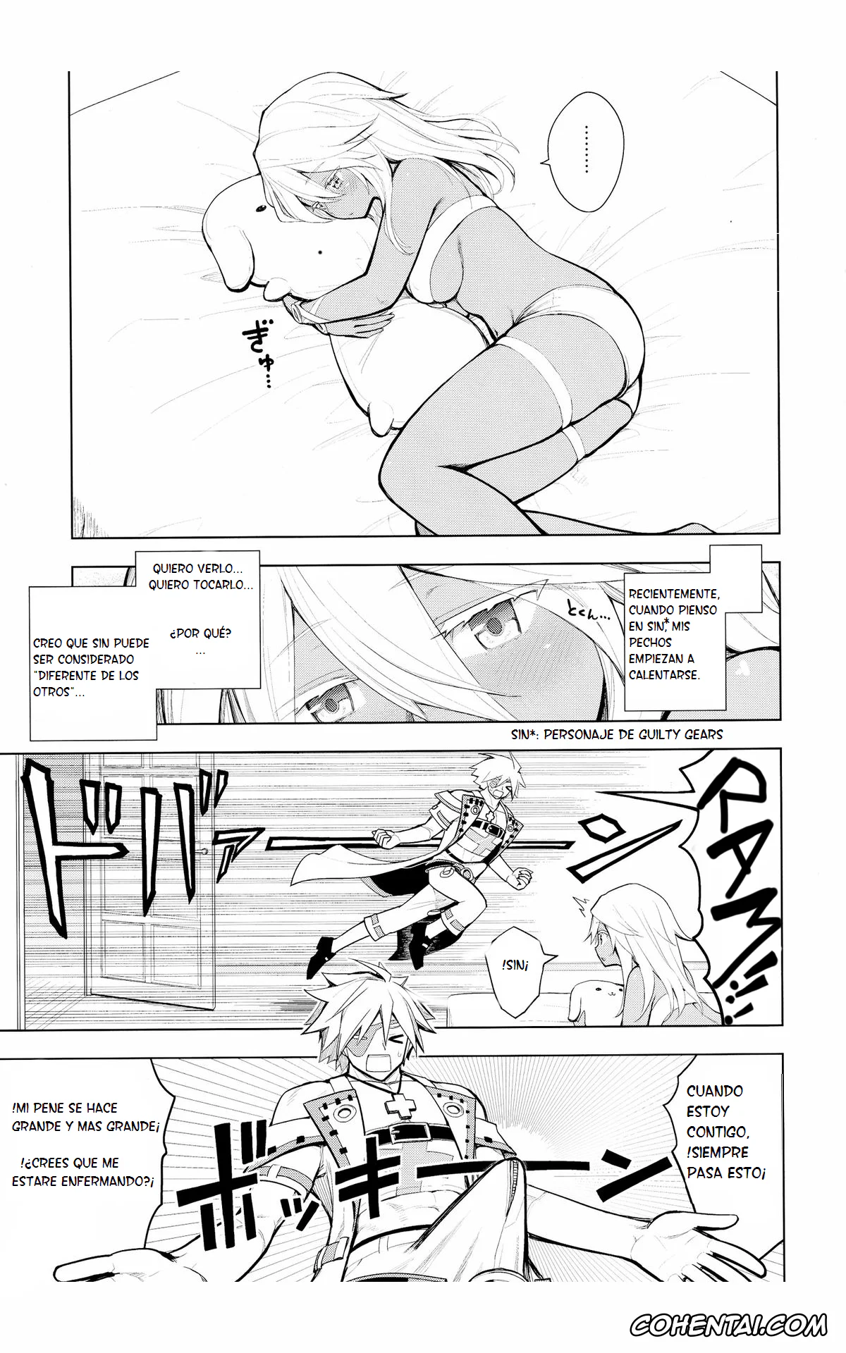 Guilty Gear hentai, Ramlethal Valentine hentai, Sin Kiske hentai, Sin-kun no Hatsu Shasei wa Ram-chan no Naka de do byu byu byu (Guilty Gear), pagina 3