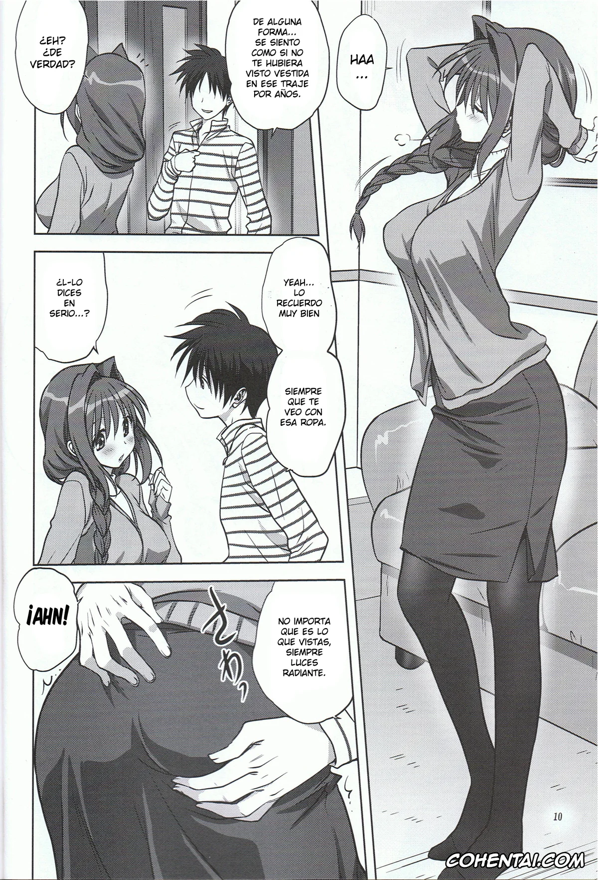 Kanon hentai, Akiko Minase hentai, Yuuichi Aizawa hentai, Akiko-san to Issho 13 (Kanon), pagina 9