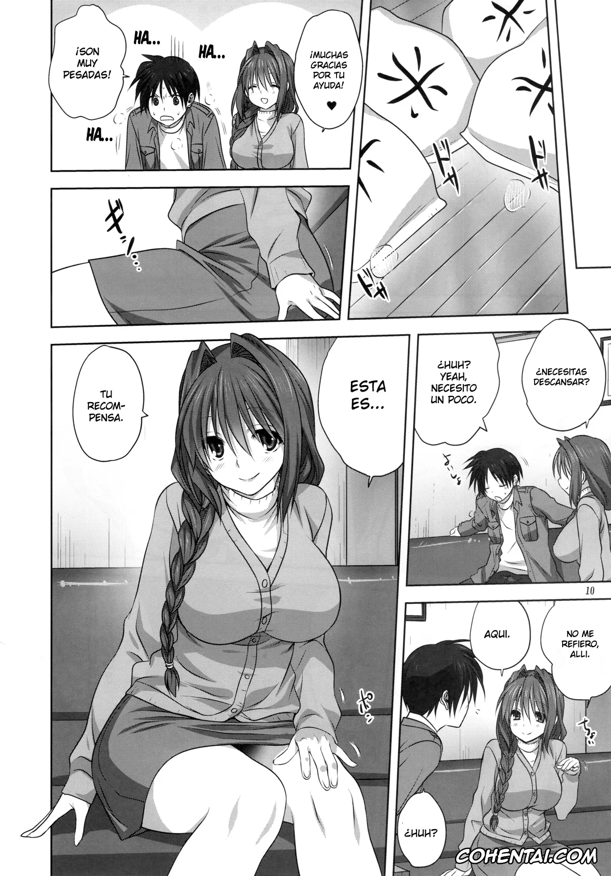 Kanon hentai, Akiko Minase hentai, Yuuichi Aizawa hentai, Akiko-san to Issho 16 (Kanon), pagina 9