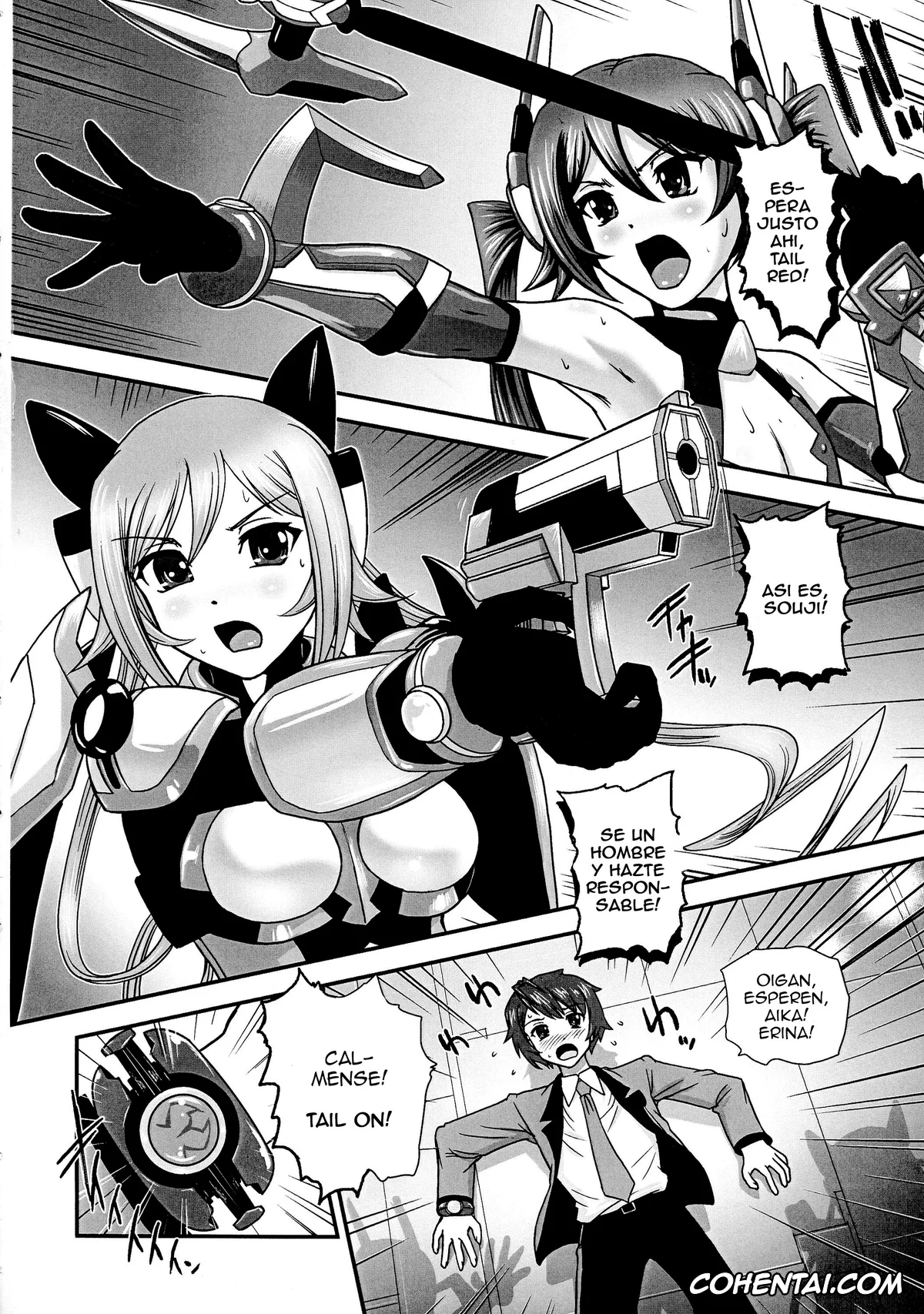 Ore Twintail Ni Narimasu. | Gonna Be The Twin-tails xxx, Tail Blue | Aika Tsube xxx, Tail Red | Souji Mitsuka xxx, Tail Yellow | Erina Shindou xxx, Tsuitails (Ore, Twintail ni Narimasu.), pagina 4
