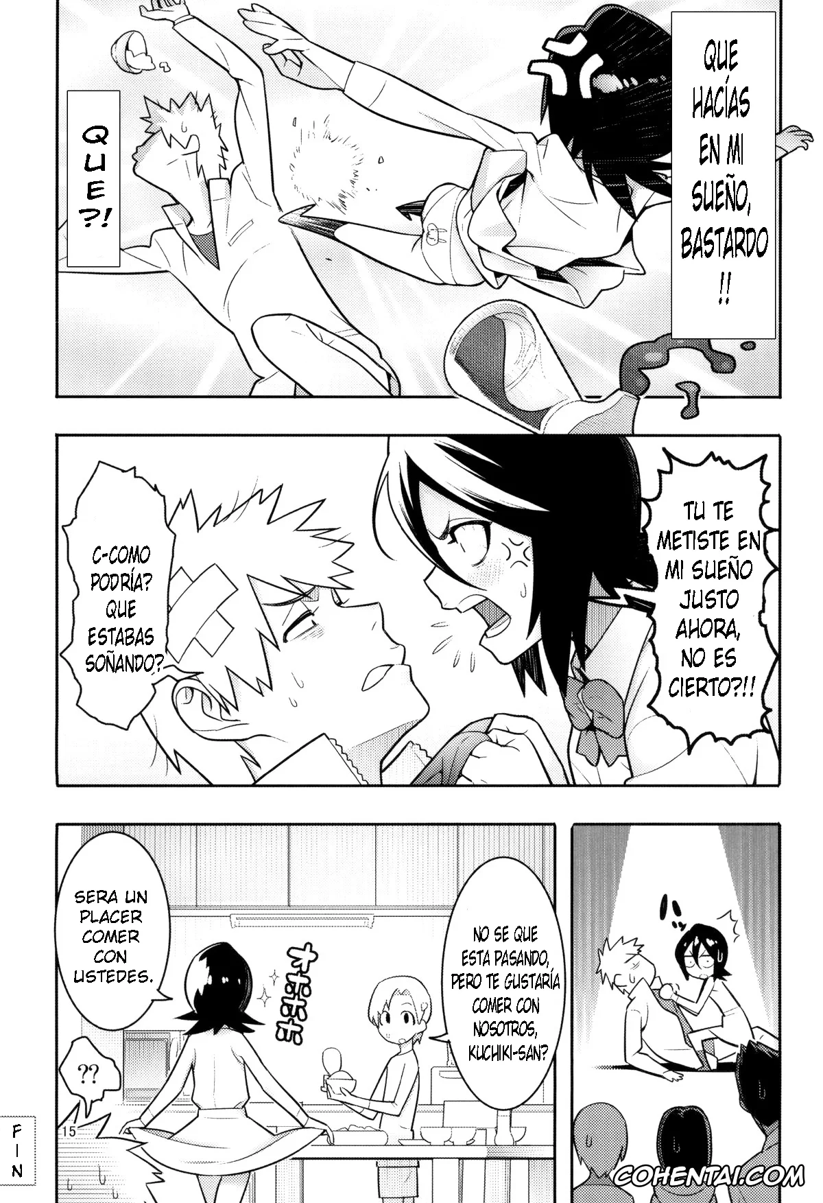 Bleach hentai, Byakuya Kuchiki hentai, Ichigo Kurosaki hentai, Rukia Kuchiki hentai, RUKIA’S ROOM (Bleach), pagina 15