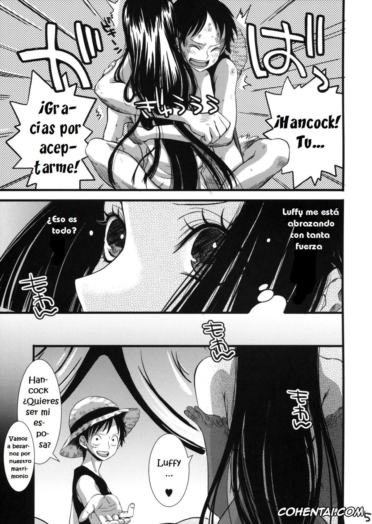 One Piece xxx, Boa Hancock xxx, Monkey D. Luffy xxx, Renai Mousou (One Piece), pagina 4