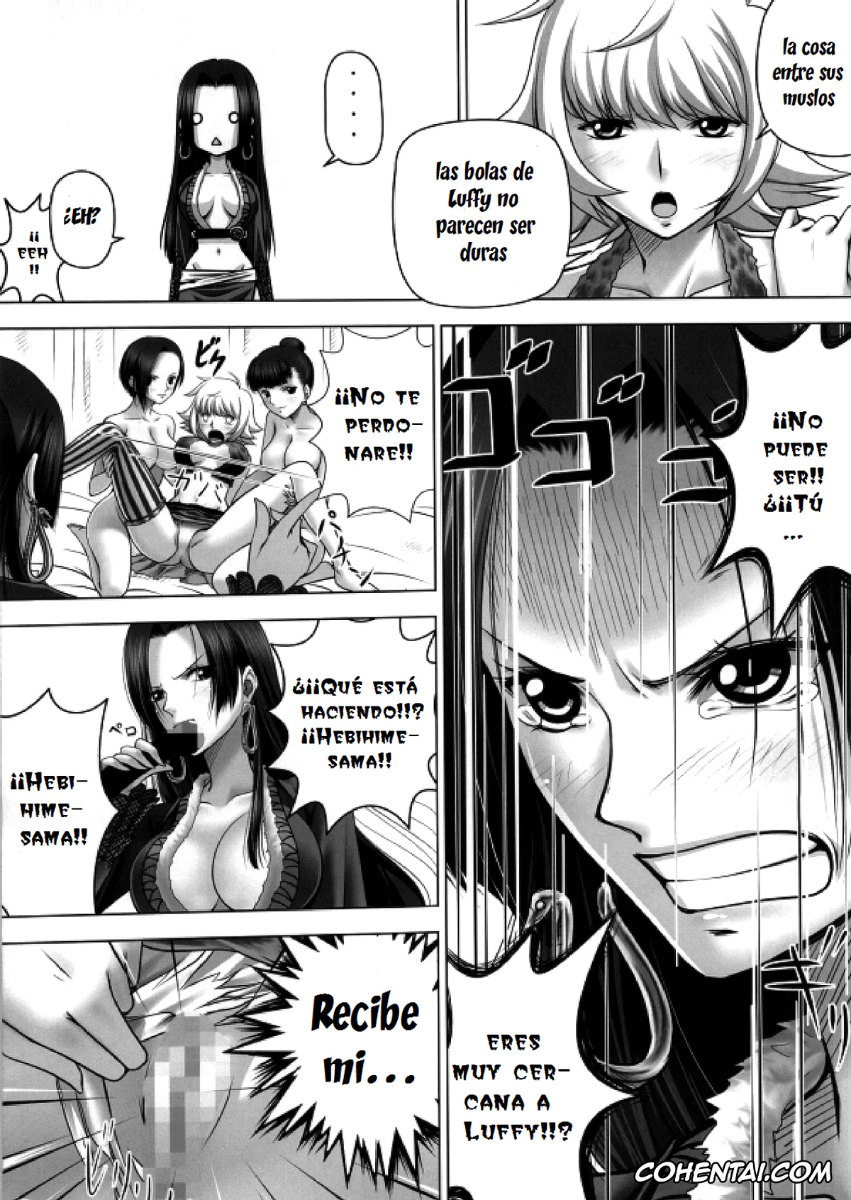 One Piece hentai, Boa Hancock hentai, Marguerite hentai, Hebi Hime-sama to Warui Mushi (One Piece), pagina 6