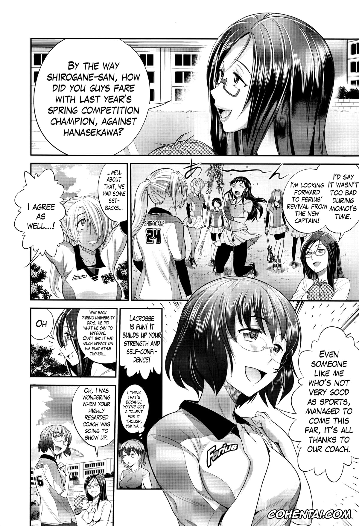 Revistas hentai, COMIC ExE hentai, Joshi Lacu! – Girls Lacrosse Club ~2 Years Later~ Ch. 0 (COMIC ExE 01), pagina 6