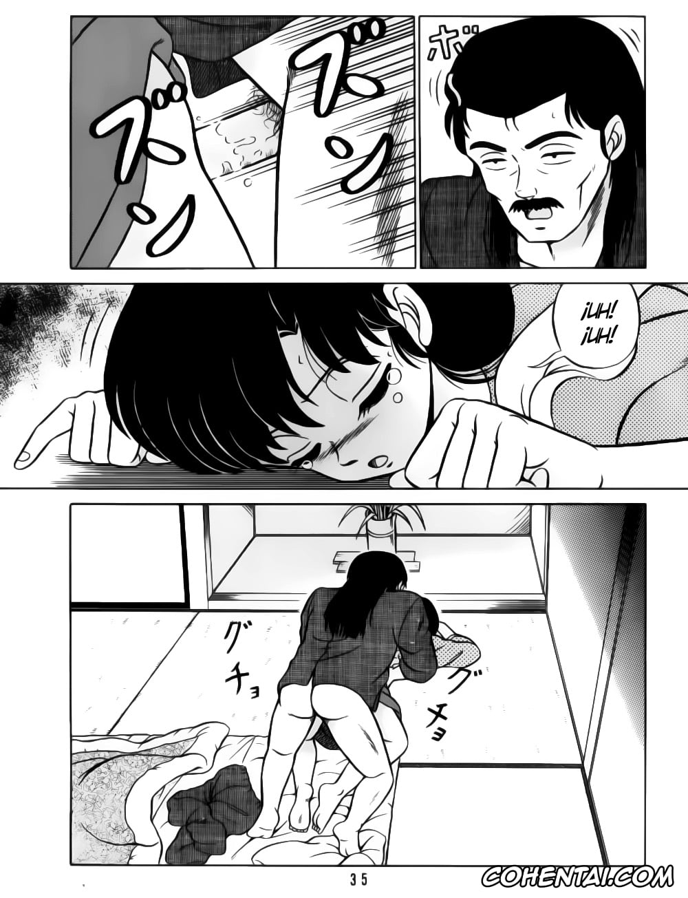 Ranma 1/2 xxx, Akane Tendo xxx, Kasumi Tendo xxx, Nabiki Tendo xxx, Soun Tendo xxx, Tendo-ke no Musume-tachi – The Ladies of the Tendo Family Vol. 1 (Ranma 1/2), pagina 34