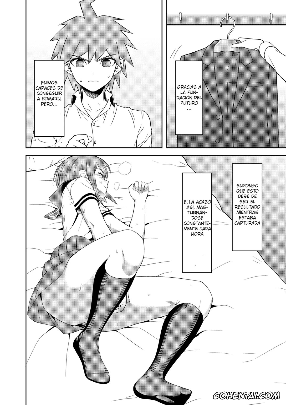 Danganronpa hentai, Komaru Naegi hentai, Makoto Naegi hentai, Chuudoku Shoujo (Danganronpa), pagina 3