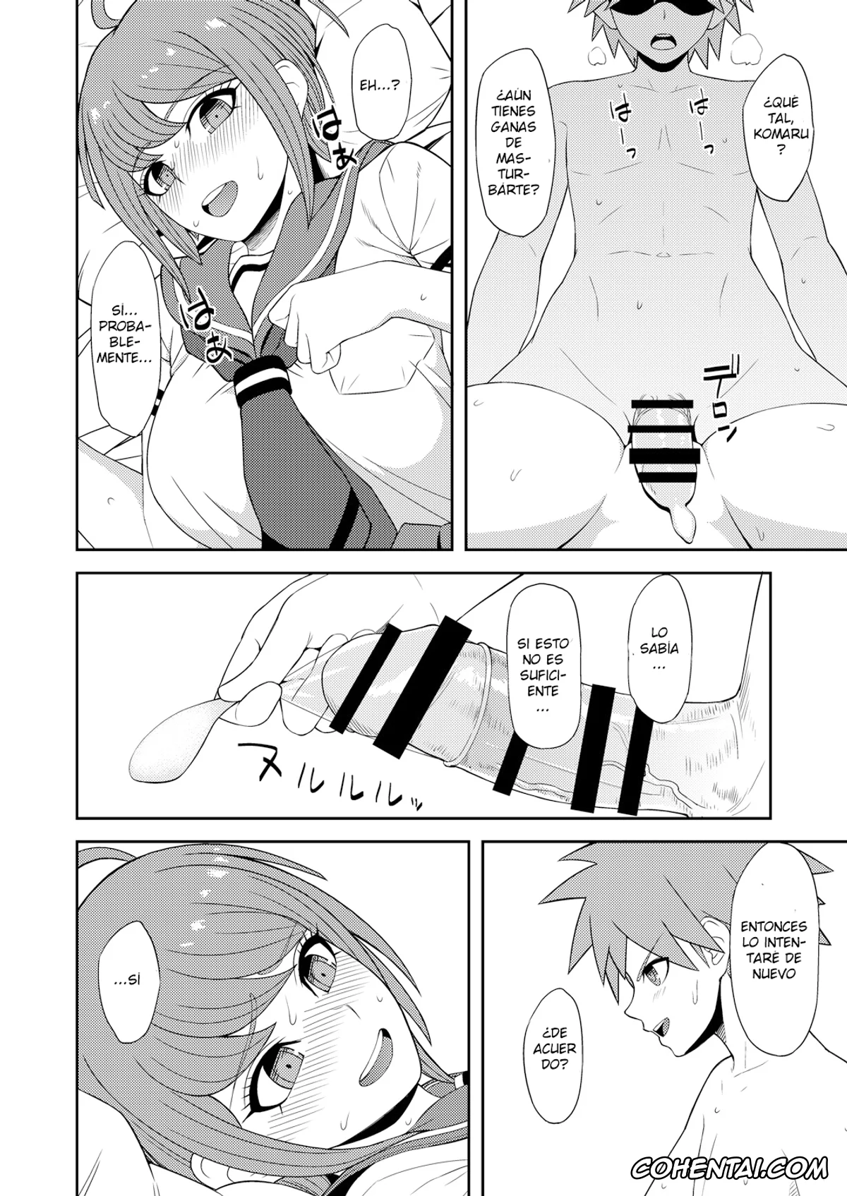 Danganronpa hentai, Komaru Naegi hentai, Makoto Naegi hentai, Chuudoku Shoujo (Danganronpa), pagina 9