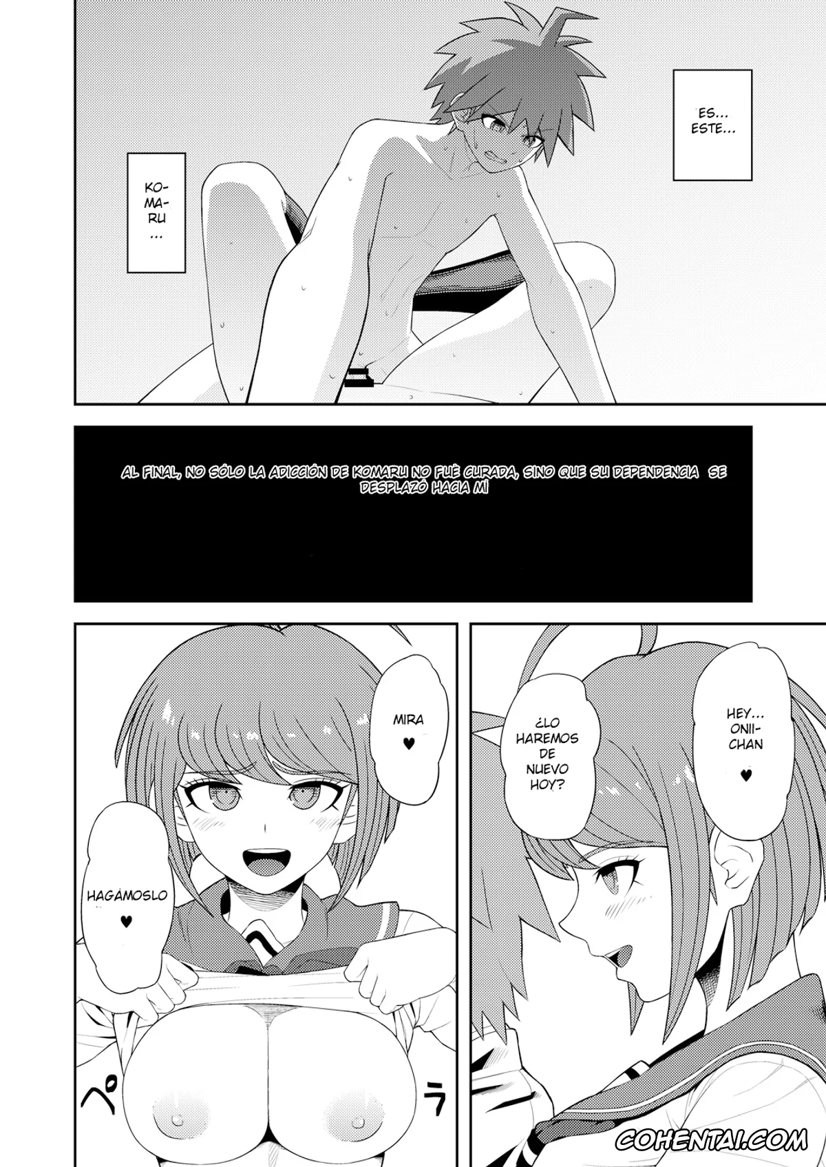 Danganronpa hentai, Komaru Naegi hentai, Makoto Naegi hentai, Chuudoku Shoujo (Danganronpa), pagina 18