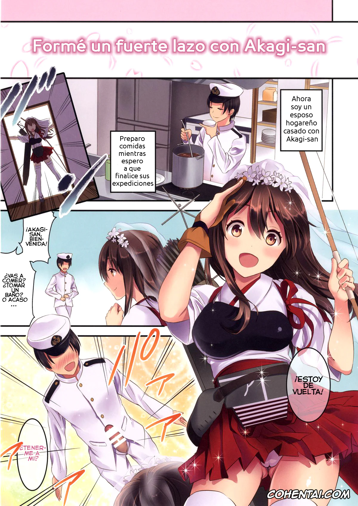 Kantai Collection -KanColle- hentai, Akagi hentai, Teitoku hentai, Akagi-san to Kekkon Seikatsu (Kantai Collection -KanColle-), pagina 3
