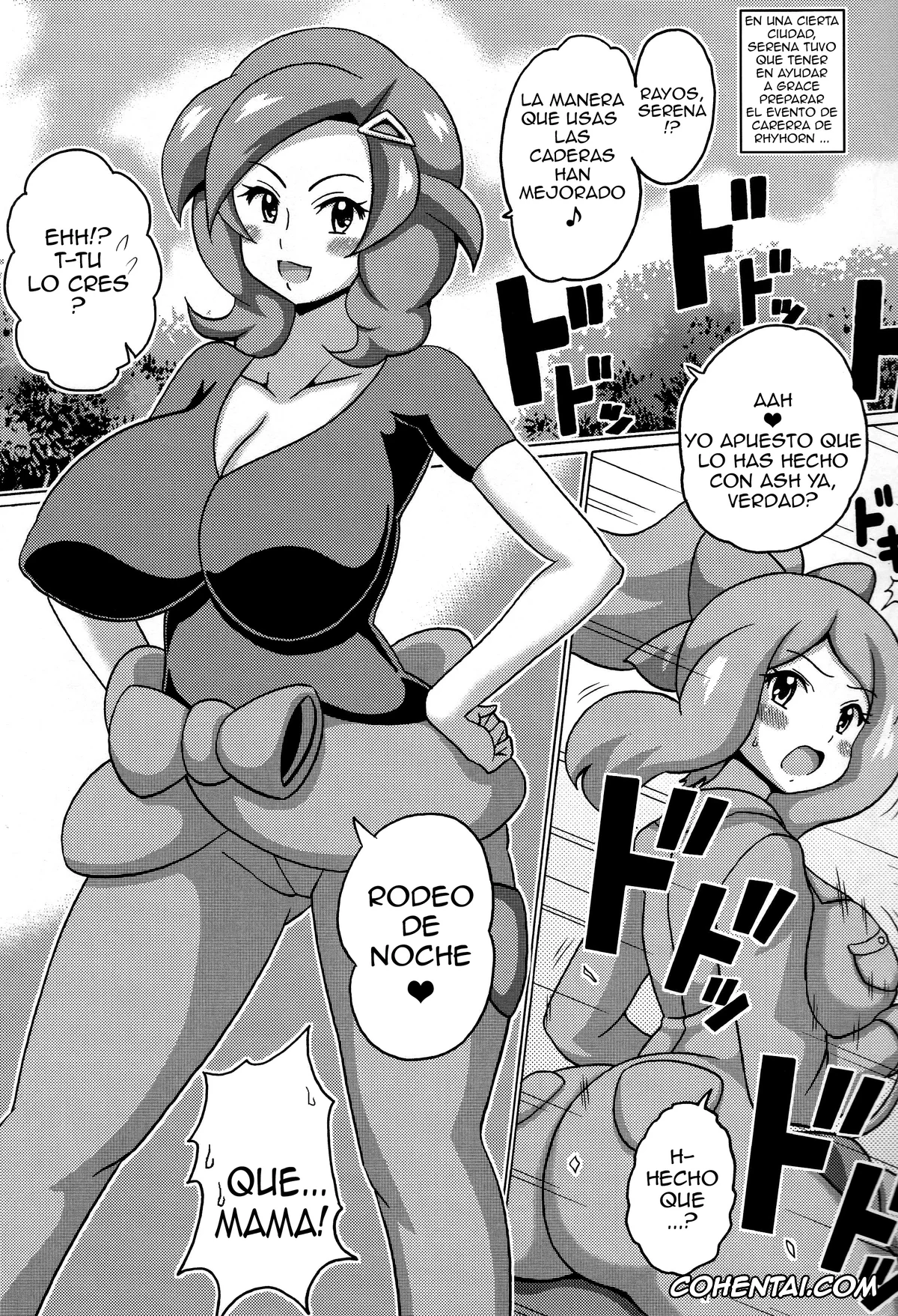 Pokemon | Pocket Monsters hentai, Ash ketchum hentai, Grace hentai, Serena hentai, Saki to Serena no Oyako Hon (Pokémon), pagina 3