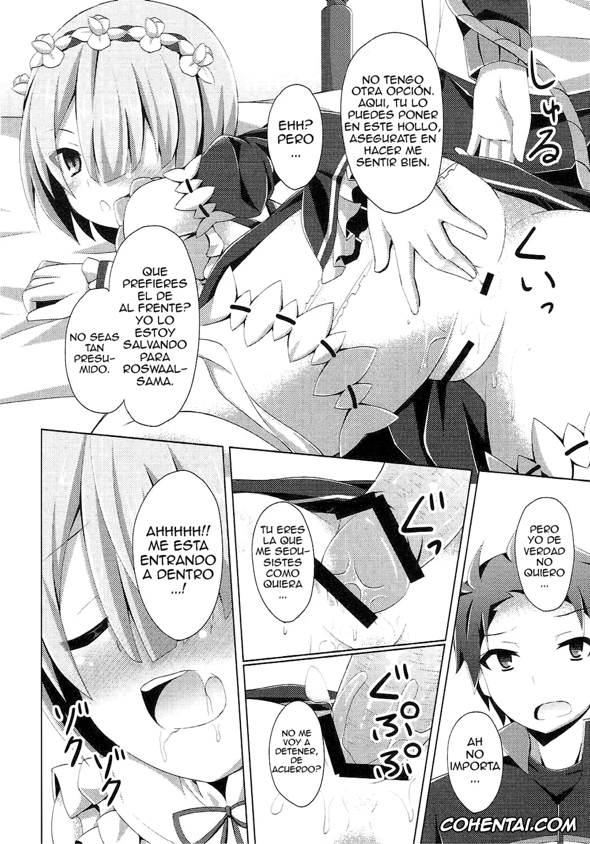 Re:Zero kara Hajimeru Isekai Seikatsu porno, Ram porno, Rem porno, Subaru Natsuki porno, «A Subaru-kun Ecchi Shimasu?» «Chotto Barusu Nani Jiro Jiro Miten no yo» (Re:Zero Kara Hajimeru Isekai Seikatsu), pagina 11