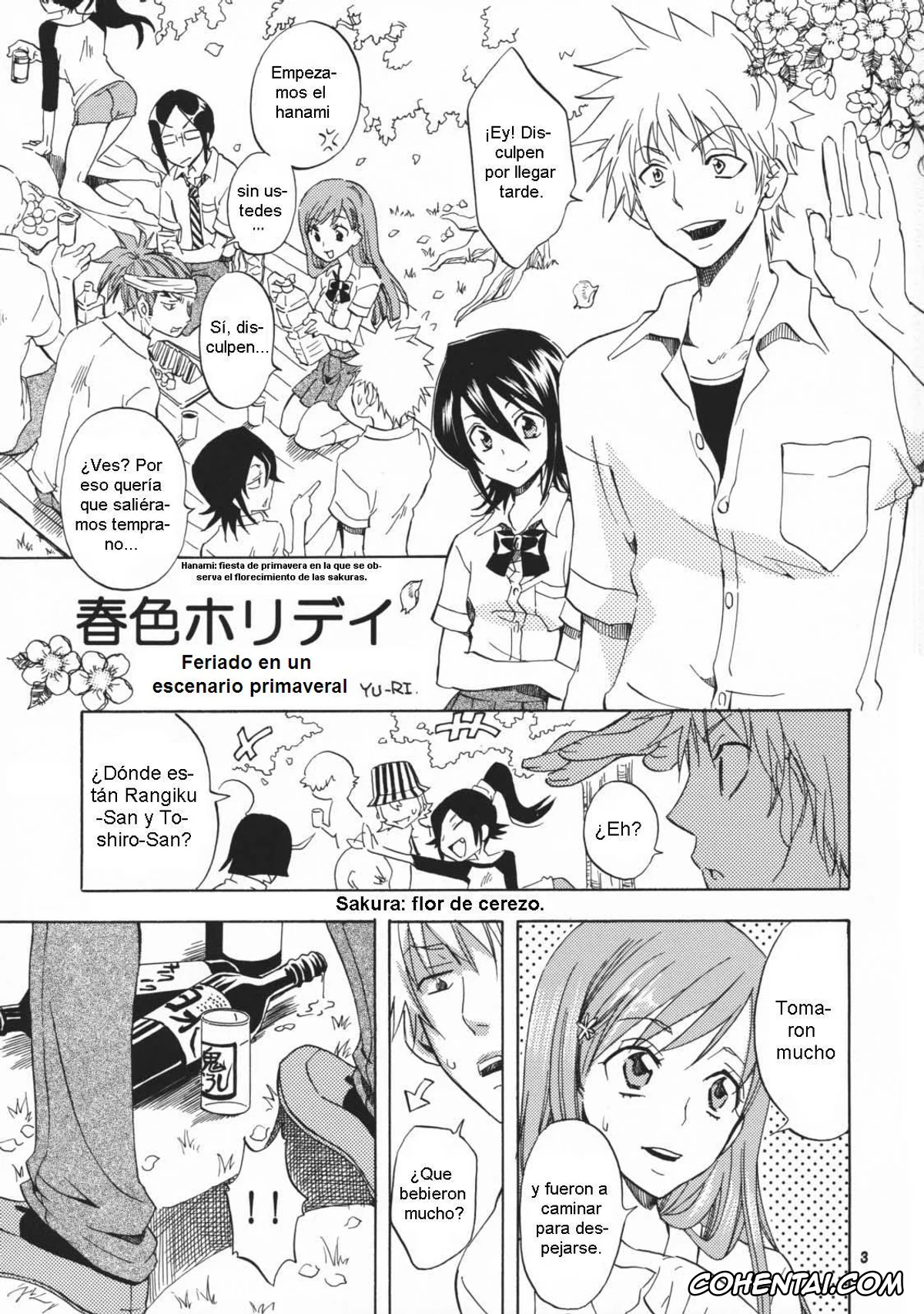 Bleach hentai, Rangiku Matsumoto hentai, Toushirou Hitsugaya hentai, Shunshoku Holiday (Bleach), pagina 3