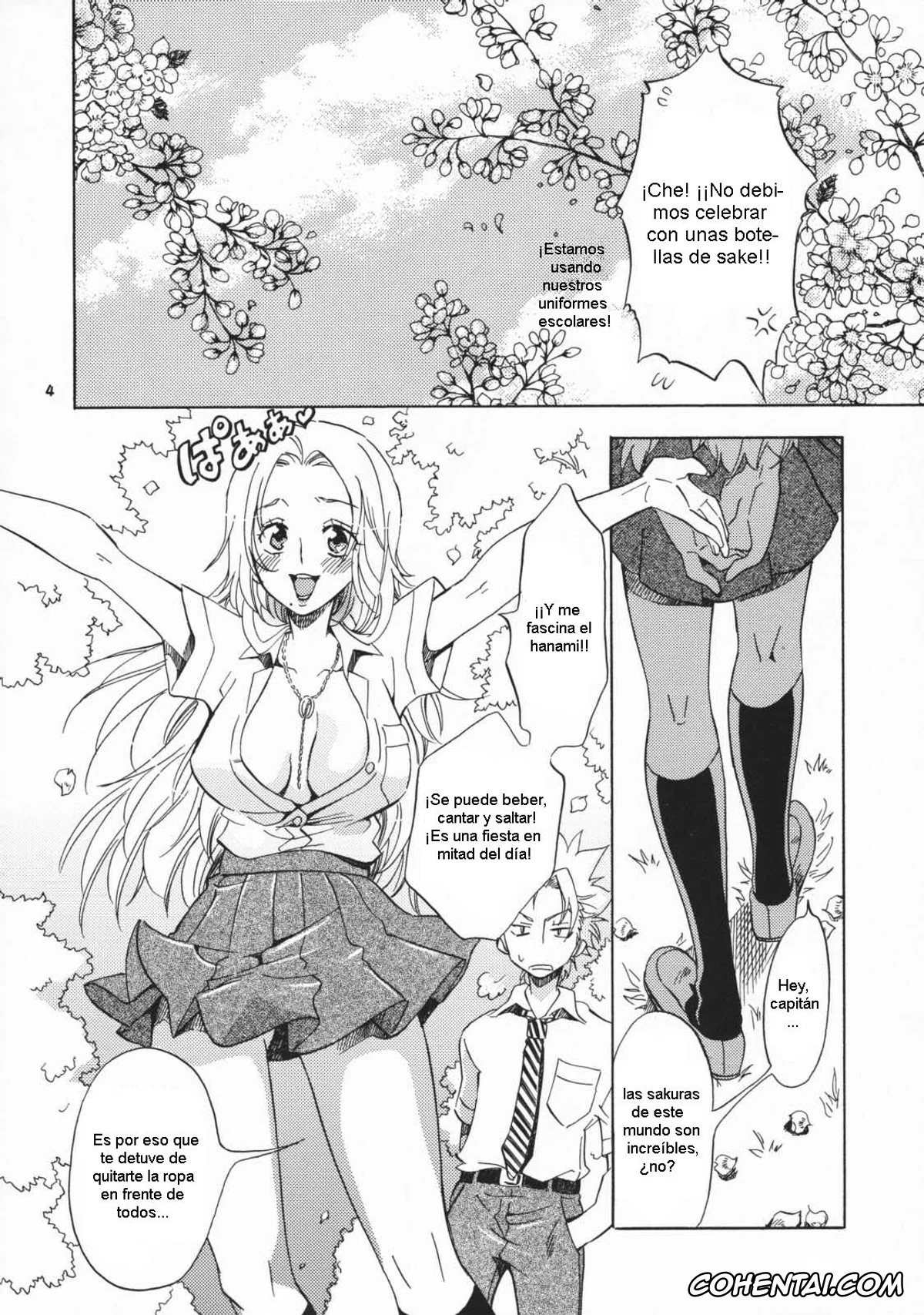 Bleach xxx, Rangiku Matsumoto xxx, Toushirou Hitsugaya xxx, Shunshoku Holiday (Bleach), pagina 4