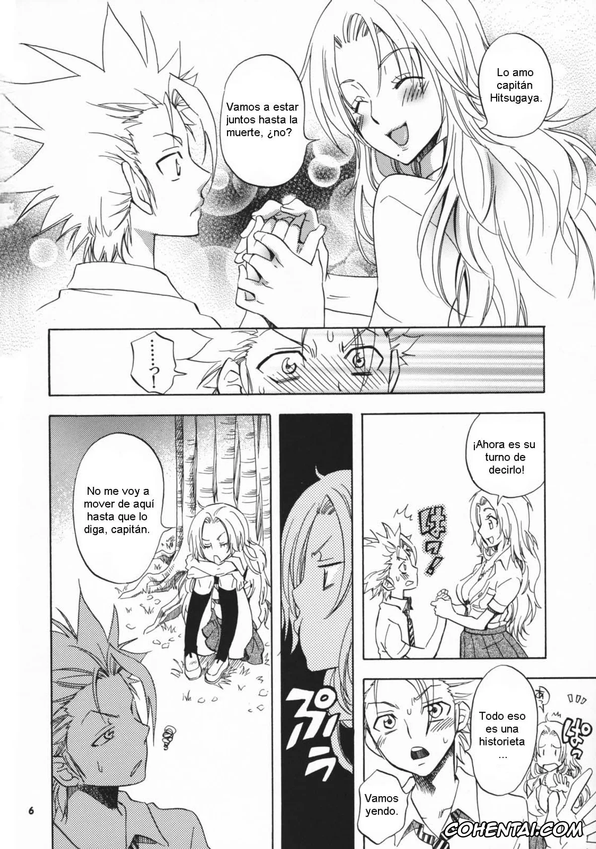 Bleach hentai, Rangiku Matsumoto hentai, Toushirou Hitsugaya hentai, Shunshoku Holiday (Bleach), pagina 6