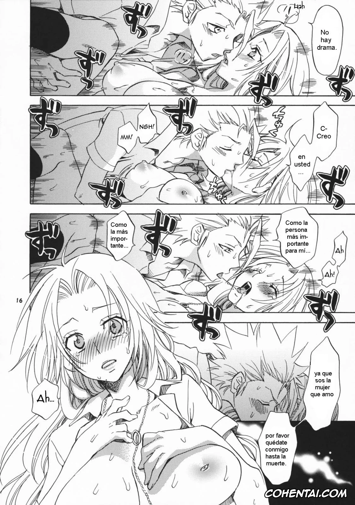 Bleach xxx, Rangiku Matsumoto xxx, Toushirou Hitsugaya xxx, Shunshoku Holiday (Bleach), pagina 16