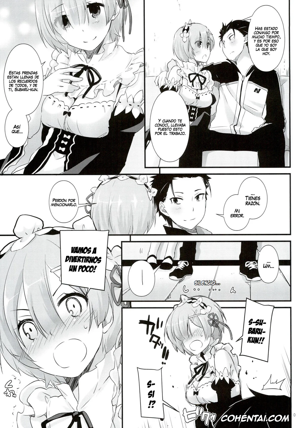 Re:Zero kara Hajimeru Isekai Seikatsu hentai, Rem hentai, Subaru Natsuki hentai, D.L. action 109 (Re:Zero Kara Hajimeru Isekai Seikatsu), pagina 6