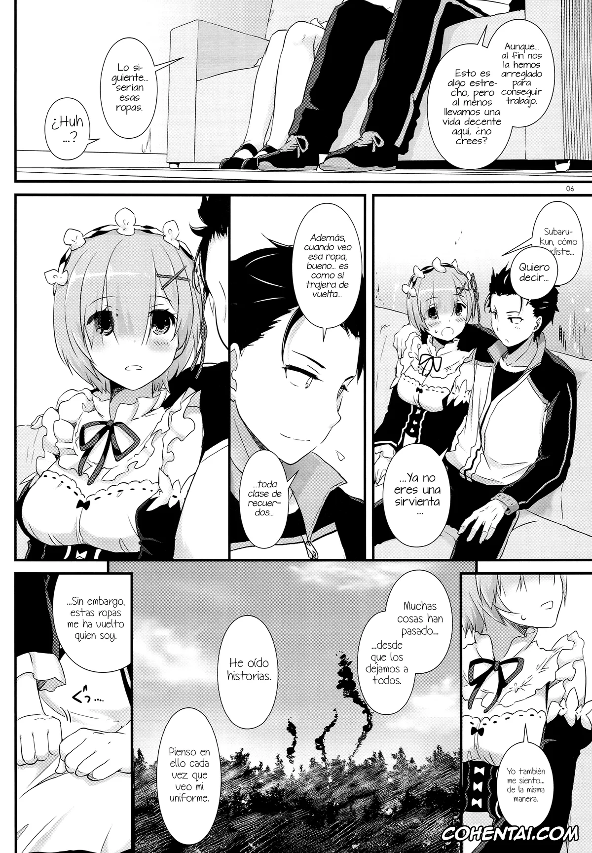 Re:Zero kara Hajimeru Isekai Seikatsu hentai, Rem hentai, Subaru Natsuki hentai, D.L. action 109 (Re:Zero Kara Hajimeru Isekai Seikatsu), pagina 6