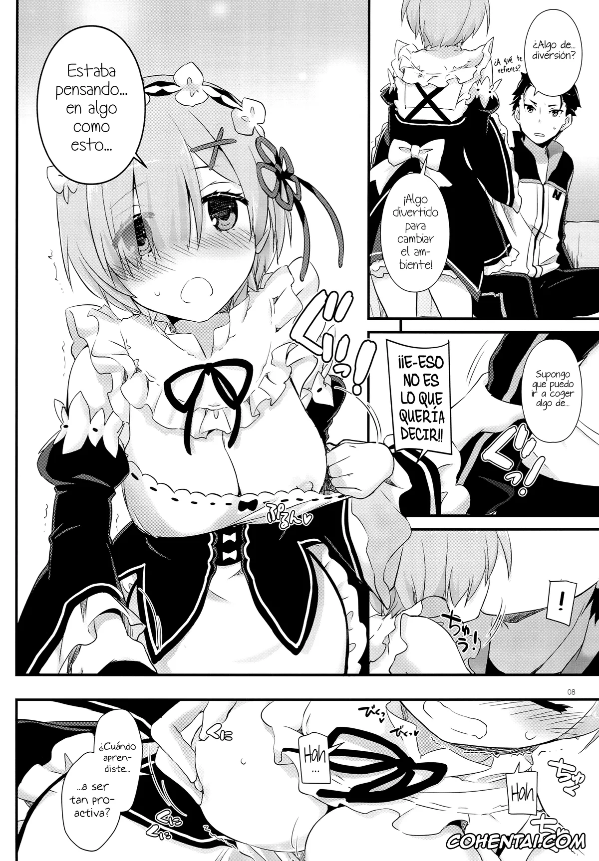 Re:Zero kara Hajimeru Isekai Seikatsu porno, Rem porno, Subaru Natsuki porno, D.L. action 109 (Re:Zero Kara Hajimeru Isekai Seikatsu), pagina 8