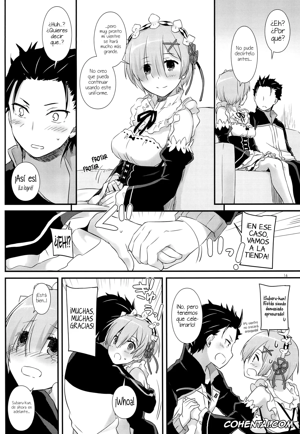 Re:Zero kara Hajimeru Isekai Seikatsu xxx, Rem xxx, Subaru Natsuki xxx, D.L. action 109 (Re:Zero Kara Hajimeru Isekai Seikatsu), pagina 16