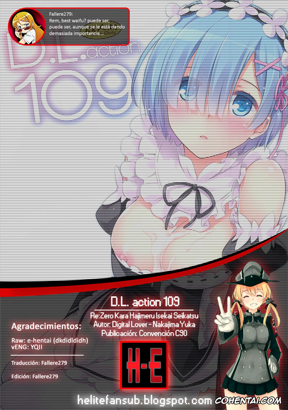 Re:Zero kara Hajimeru Isekai Seikatsu hentai, Rem hentai, Subaru Natsuki hentai, D.L. action 109 (Re:Zero Kara Hajimeru Isekai Seikatsu), pagina 21