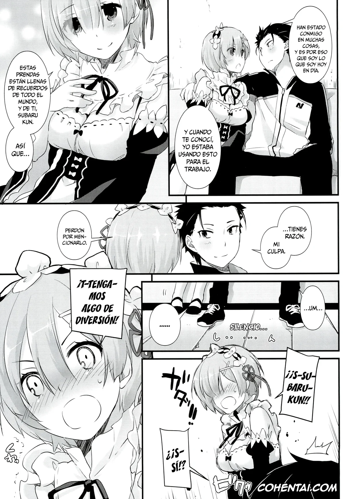 Re:Zero kara Hajimeru Isekai Seikatsu hentai, Rem hentai, Subaru Natsuki hentai, D.L. action 109 (Re:Zero Kara Hajimeru Isekai Seikatsu), pagina 6