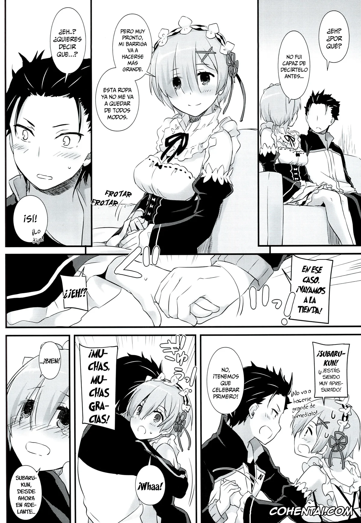 Re:Zero kara Hajimeru Isekai Seikatsu hentai, Rem hentai, Subaru Natsuki hentai, D.L. action 109 (Re:Zero Kara Hajimeru Isekai Seikatsu), pagina 15