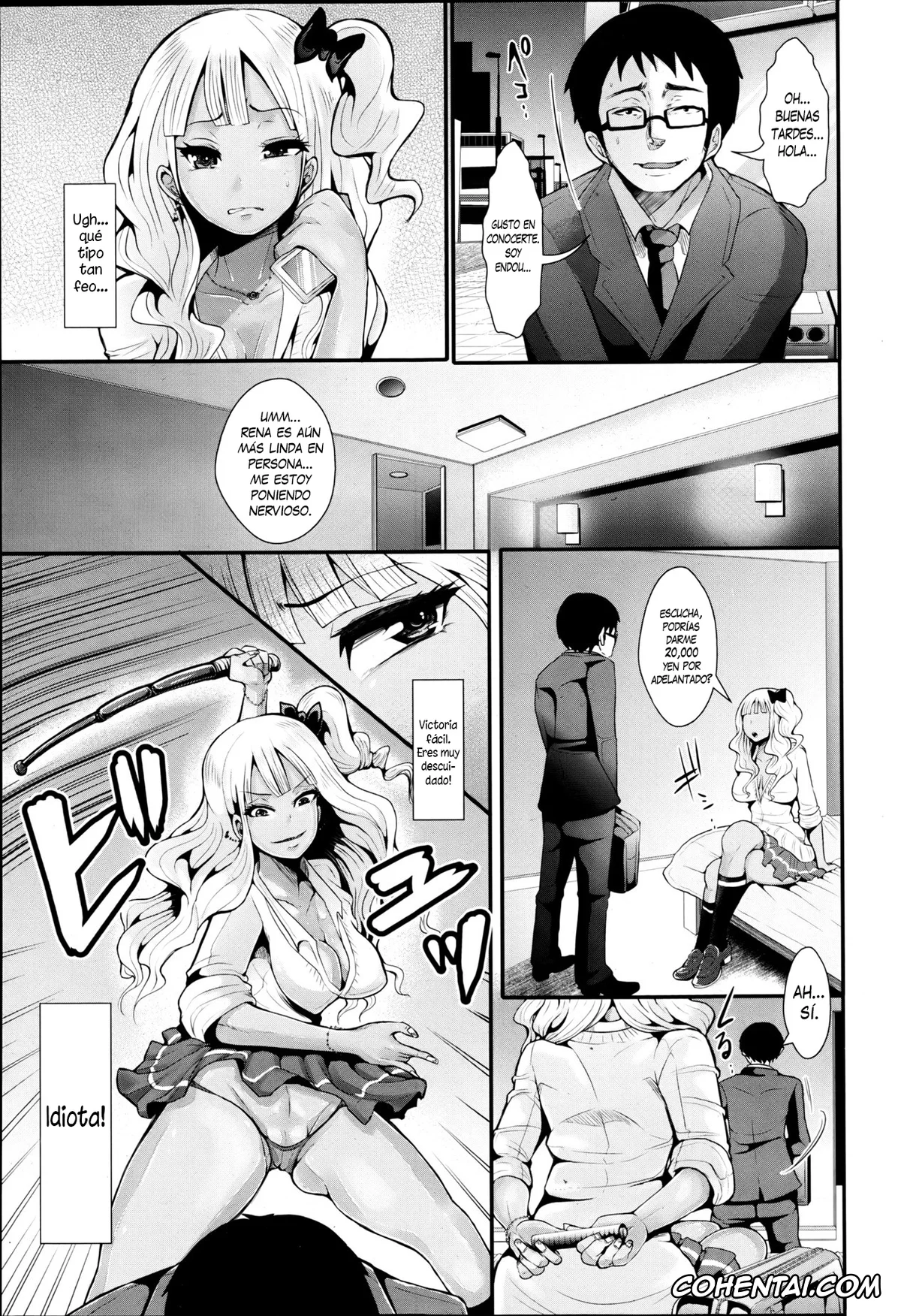 Original hentai, Yenkoh to Kuro-Gal (ANGEL Club 2013-06), pagina 3