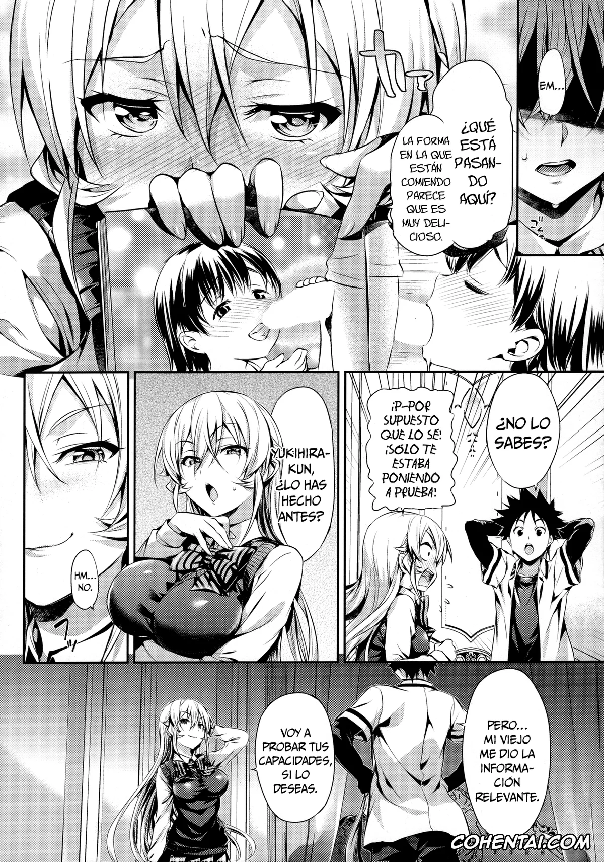 Shokugeki no Soma porno, Erina Nakiri porno, Souma Yukihira porno, Erina-sama no Renai Kenkyuukai (Shokugeki no Soma), pagina 5