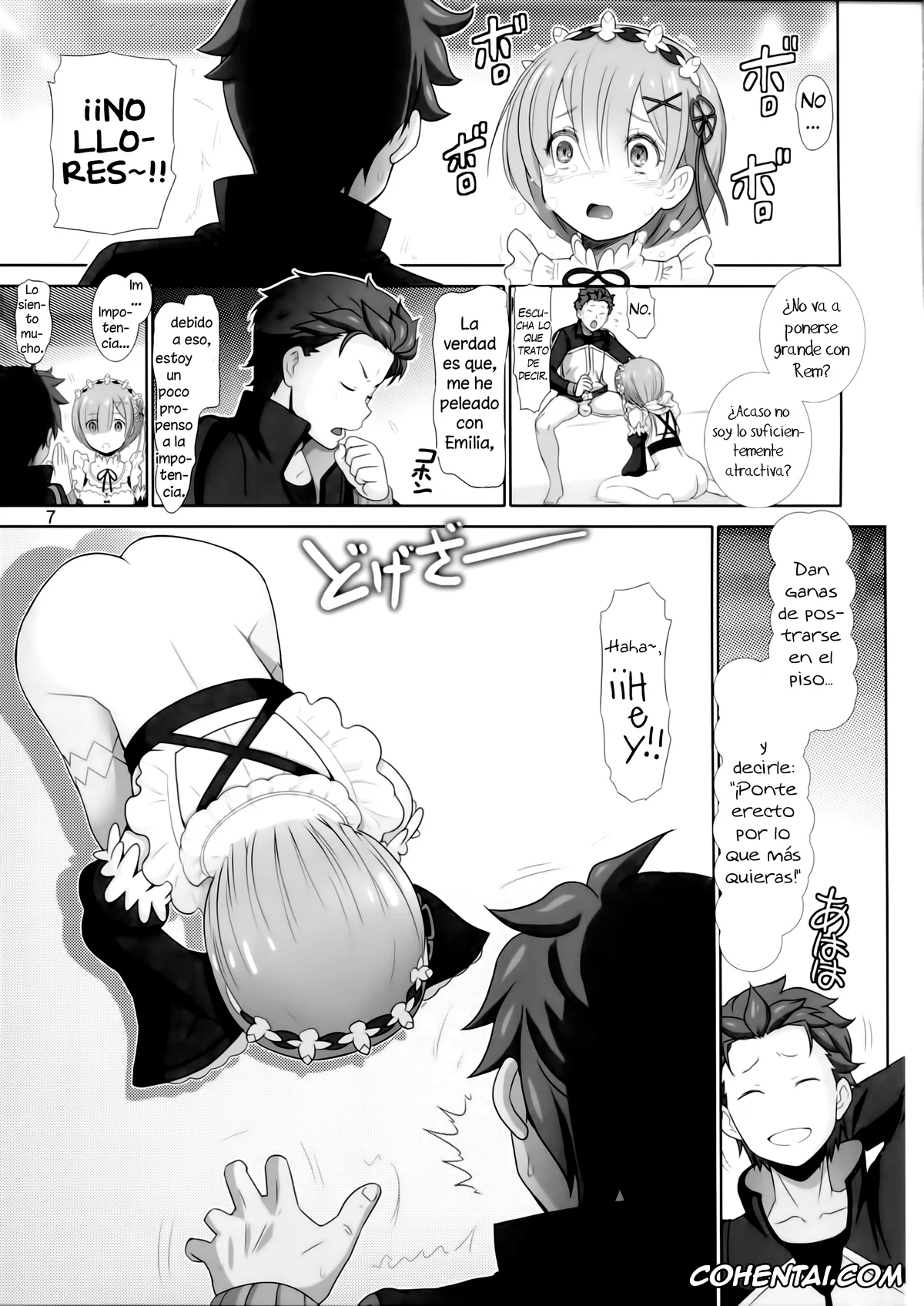 Re:Zero kara Hajimeru Isekai Seikatsu hentai, Rem hentai, Subaru Natsuki hentai, Rem-rin Maji Tenshi (Re:Zero kara Hajimeru Isekai Seikatsu), pagina 6