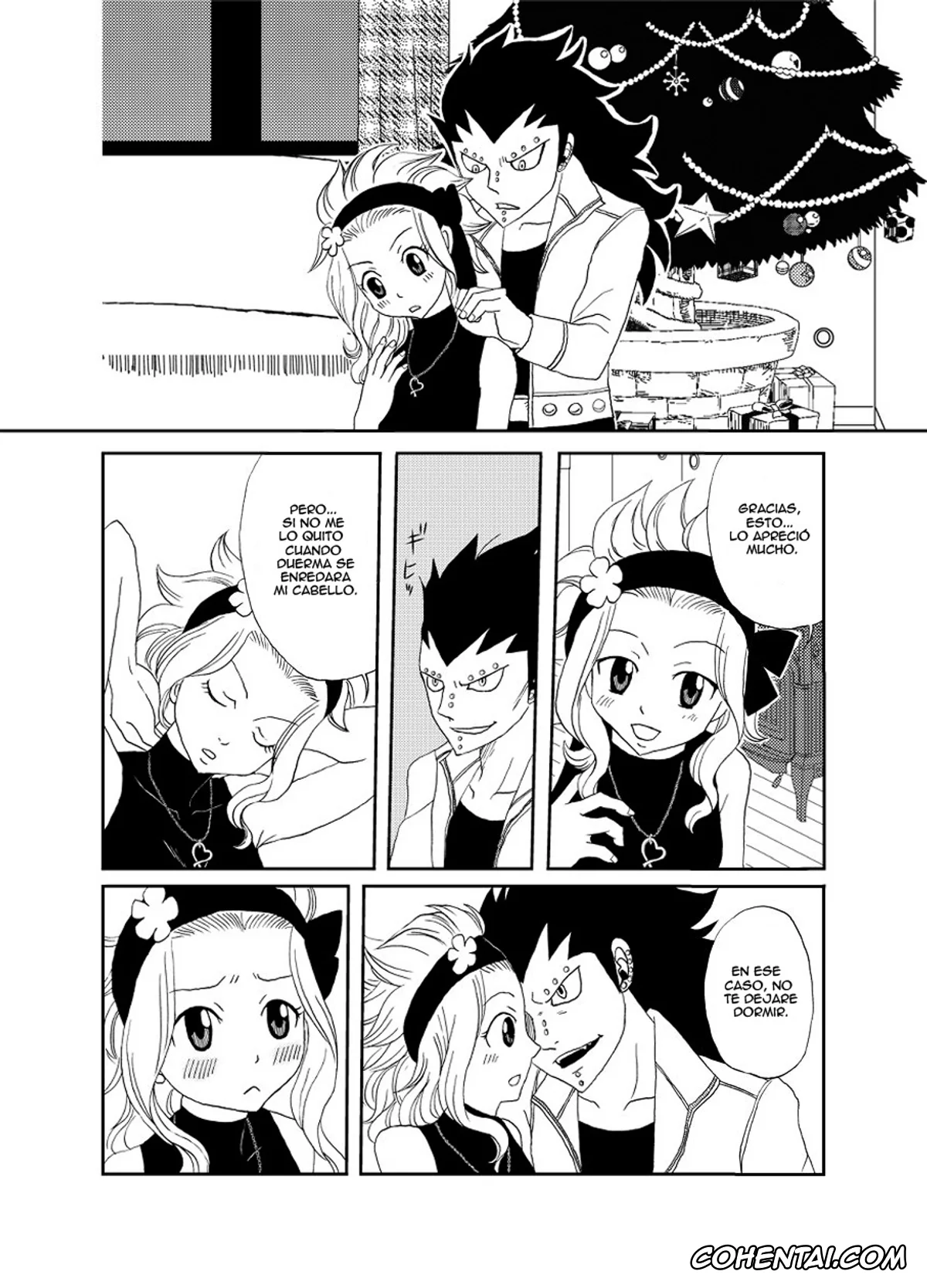 Fairy Tail porno, Gajeel Redfox porno, Levy Mcgarden porno, GajeeLevy Christmas Manga (Fairy Tail), pagina 2