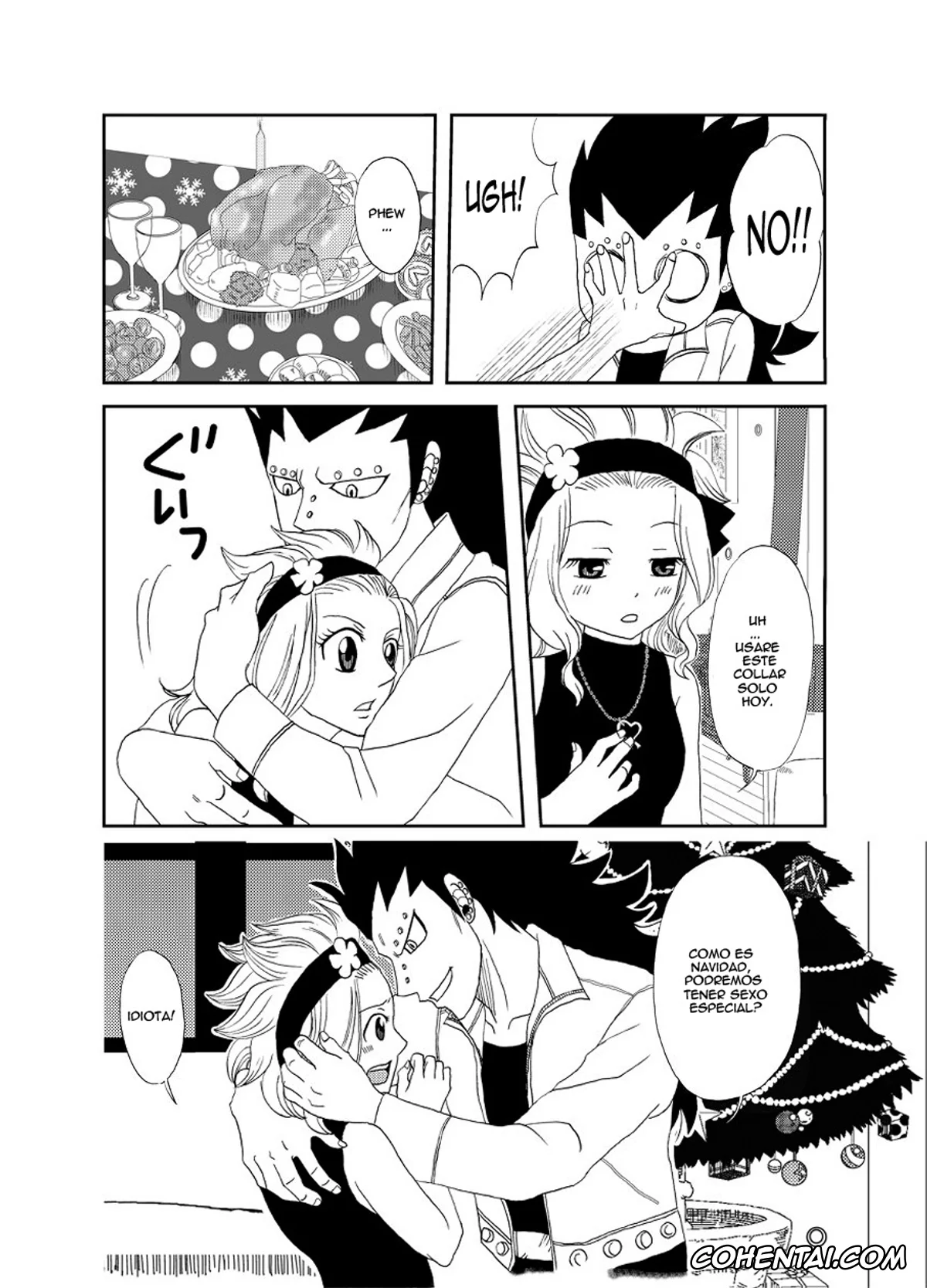 Fairy Tail hentai, Gajeel Redfox hentai, Levy Mcgarden hentai, GajeeLevy Christmas Manga (Fairy Tail), pagina 3