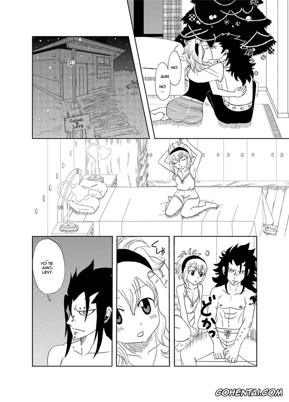 Fairy Tail xxx, Gajeel Redfox xxx, Levy Mcgarden xxx, GajeeLevy Christmas Manga (Fairy Tail), pagina 4