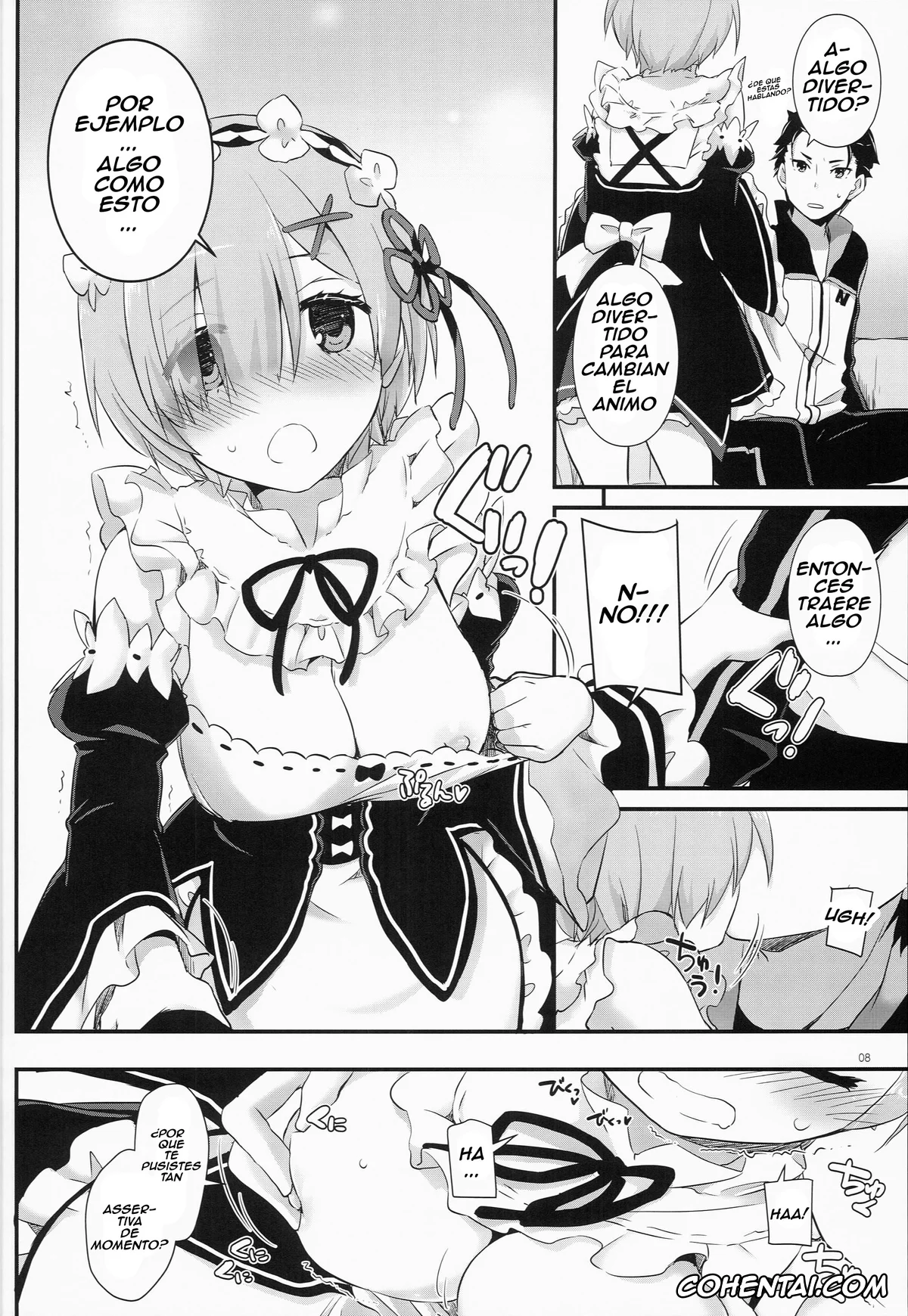 Re:Zero kara Hajimeru Isekai Seikatsu hentai, Rem hentai, Subaru Natsuki hentai, D.L. action 109 (Re:Zero Kara Hajimeru Isekai Seikatsu), pagina 6