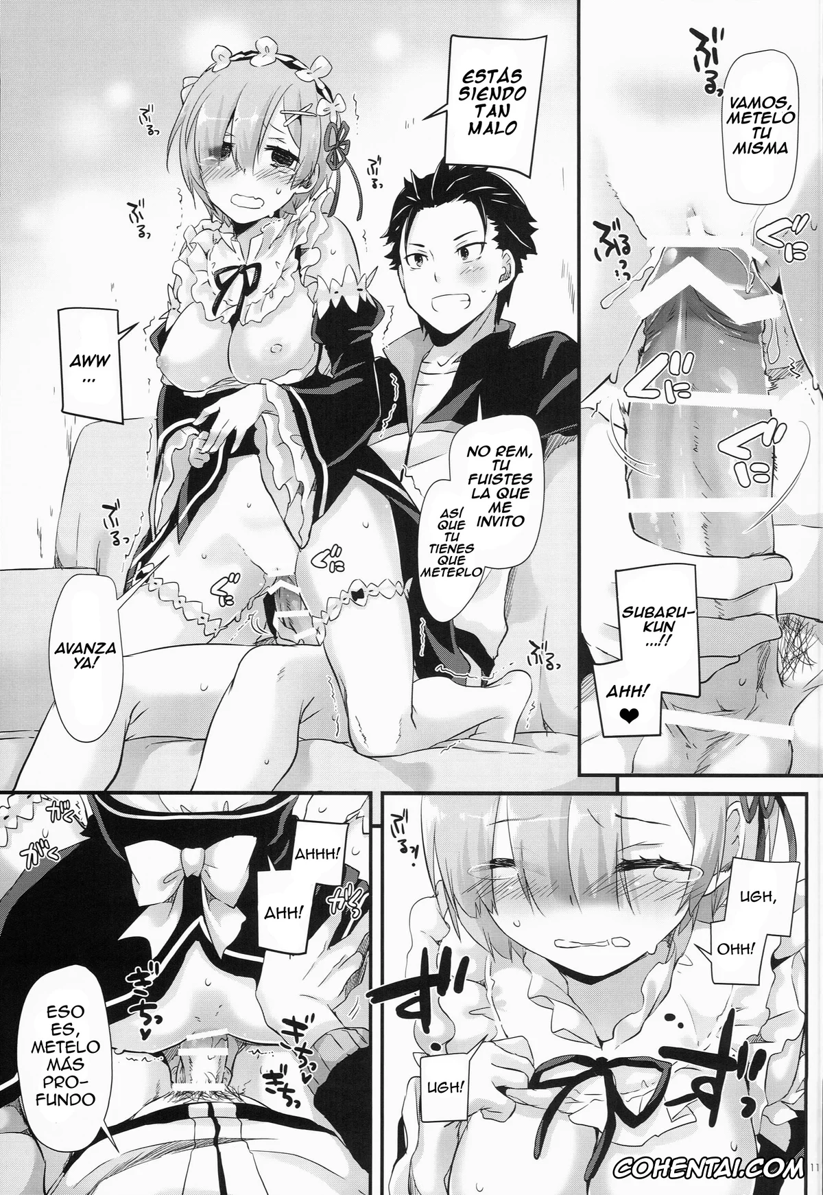Re:Zero kara Hajimeru Isekai Seikatsu hentai, Rem hentai, Subaru Natsuki hentai, D.L. action 109 (Re:Zero Kara Hajimeru Isekai Seikatsu), pagina 9