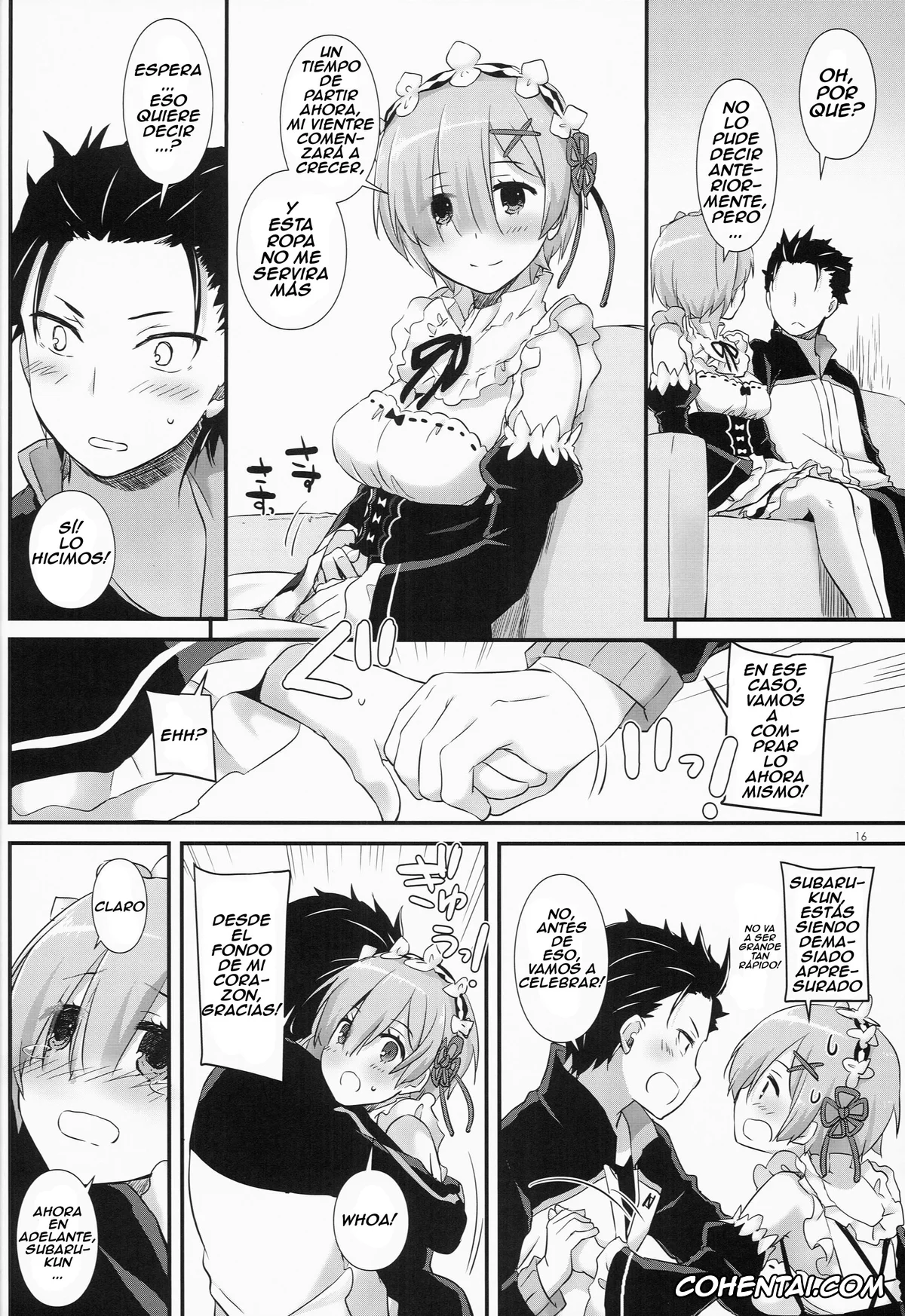 Re:Zero kara Hajimeru Isekai Seikatsu porno, Rem porno, Subaru Natsuki porno, D.L. action 109 (Re:Zero Kara Hajimeru Isekai Seikatsu), pagina 14