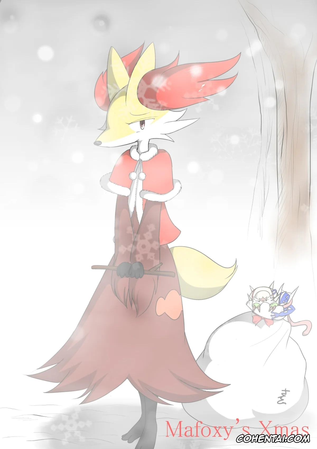 Pokemon | Pocket Monsters xxx, Calem xxx, Delphox xxx, Mafoxy’s Xmas (Pokémon), pagina 1