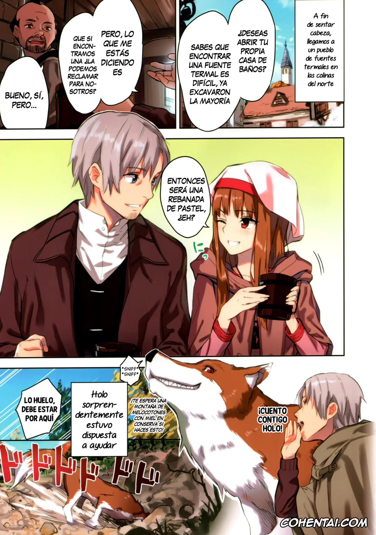 Spice And Wolf | Ookami To Koushinryou hentai, Holo hentai, Kraft Lawrence hentai, Wacchi to Nyohhira Bon FULL COLOR (Ookami to Koushinryou), pagina 6