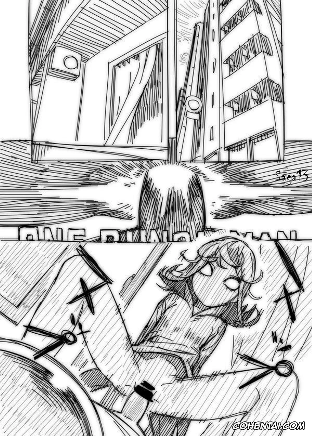 One Punch Man xxx, Jigoku no Fubuki xxx, Saitama xxx, Sansetsukon No Lily xxx, Senritsu No Tatsumaki xxx, No Panties Woman (One Punch Man), pagina 1