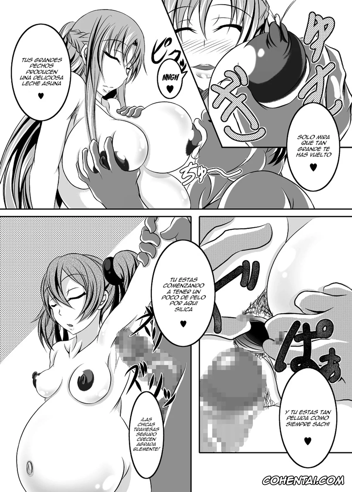 Sword Art Online hentai, Asuna Yuuki hentai, Keiko Ayano | Silica hentai, Sachi hentai, Irakabeshi Sugite Atama ga Okashiku Natta Hito ga Kangaeta SAO Hon (Sword Art Online), pagina 18
