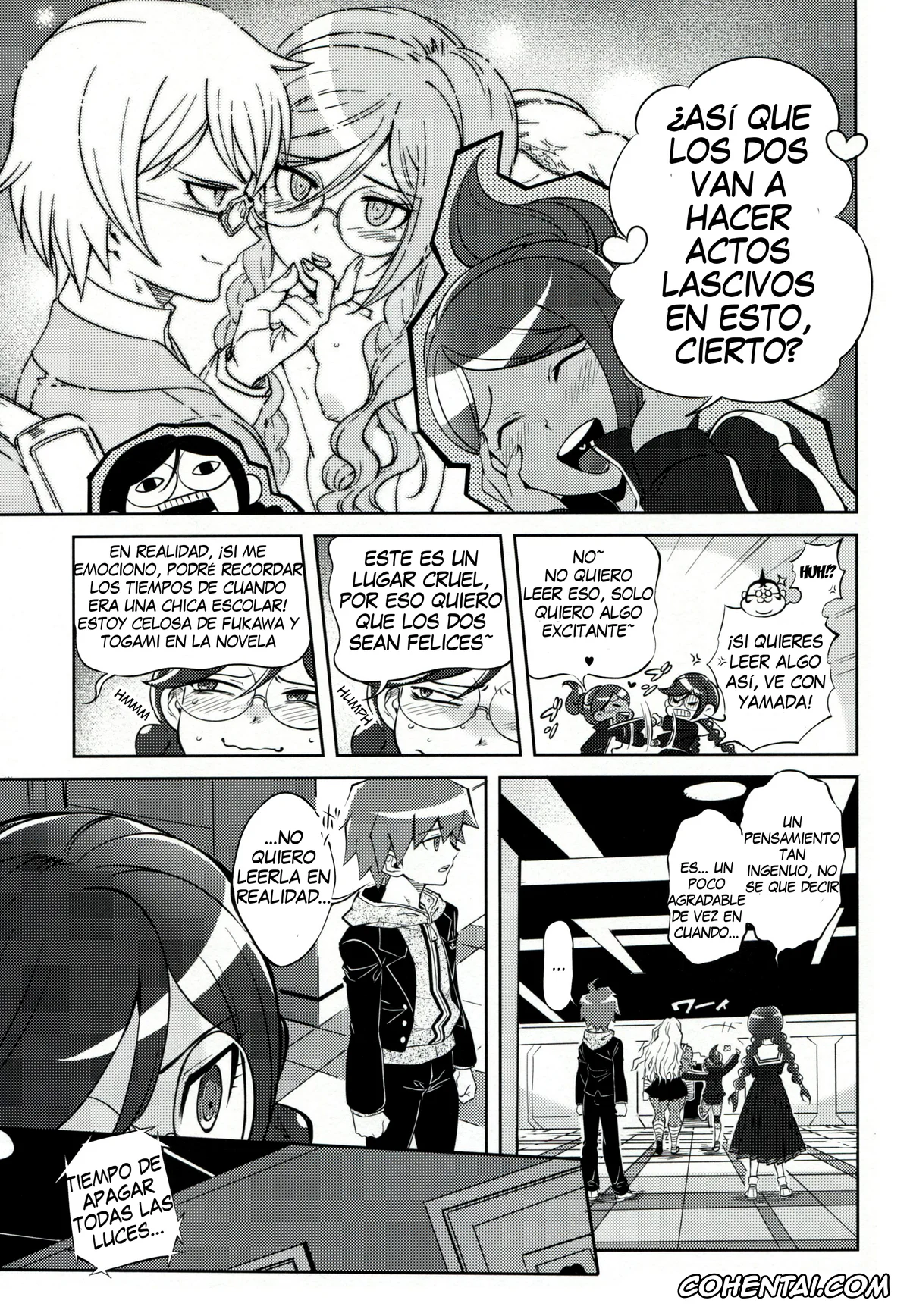 Danganronpa xxx, Aoi Asahina xxx, Byakuya Togami xxx, Makoto Naegi xxx, Touko Fukawa xxx, Yasuhiro Hagakure xxx, Aishiai Gakuen Seikatsu (Danganronpa), pagina 4