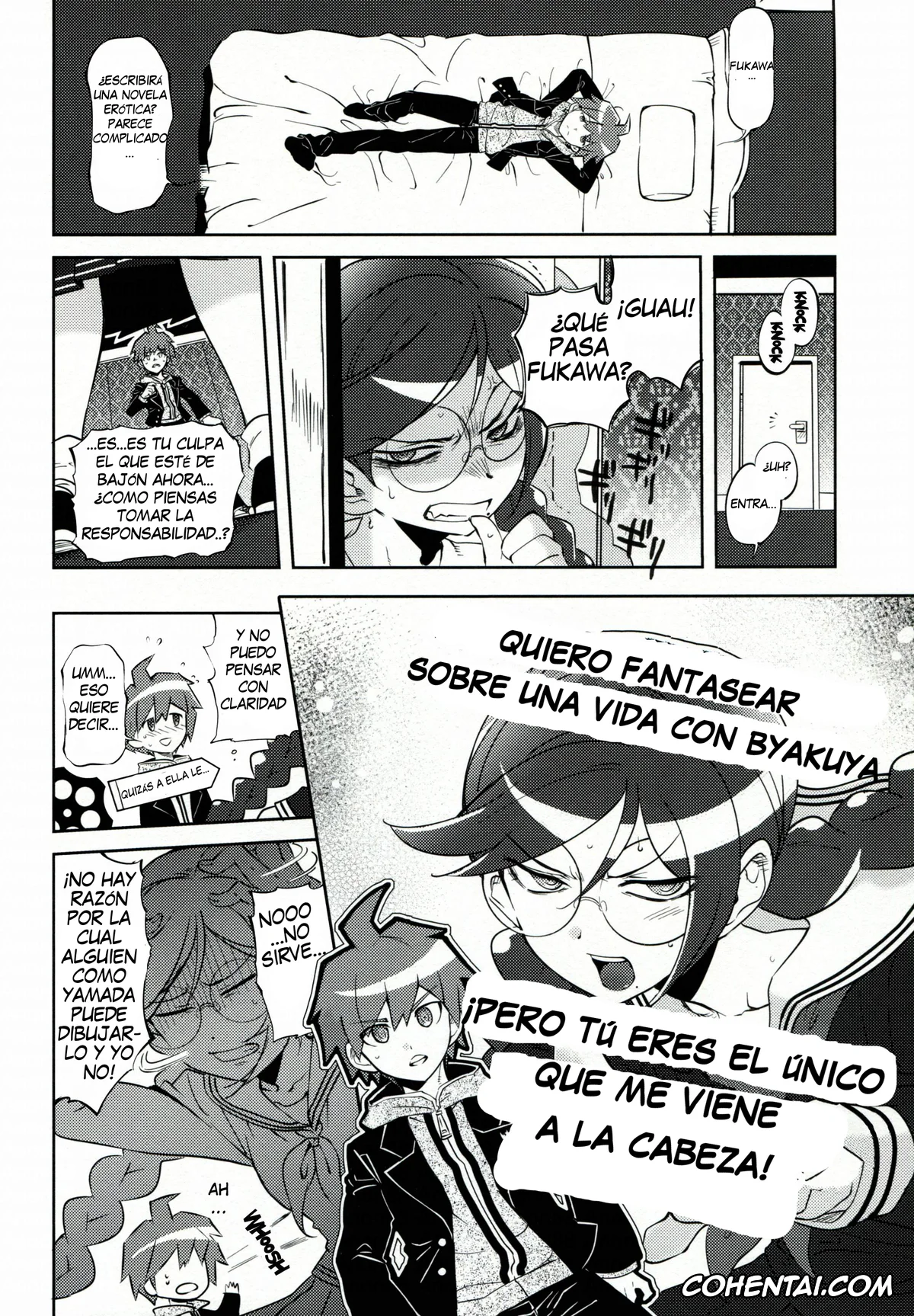 Danganronpa porno, Aoi Asahina porno, Byakuya Togami porno, Makoto Naegi porno, Touko Fukawa porno, Yasuhiro Hagakure porno, Aishiai Gakuen Seikatsu (Danganronpa), pagina 5