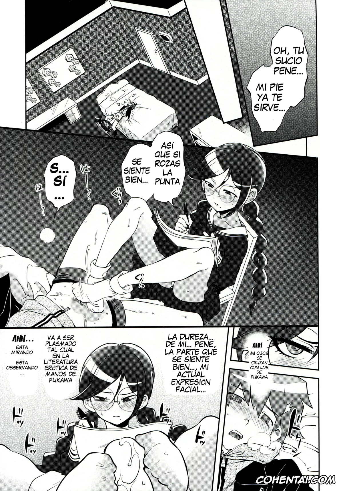 Danganronpa porno, Aoi Asahina porno, Byakuya Togami porno, Makoto Naegi porno, Touko Fukawa porno, Yasuhiro Hagakure porno, Aishiai Gakuen Seikatsu (Danganronpa), pagina 8