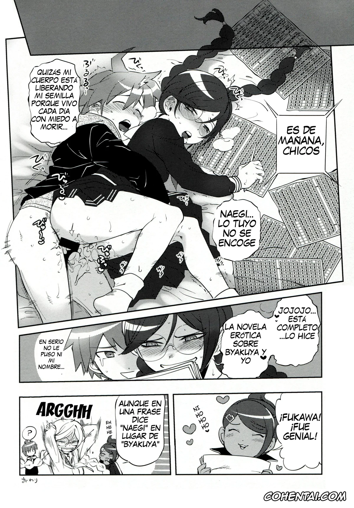 Danganronpa hentai, Aoi Asahina hentai, Byakuya Togami hentai, Makoto Naegi hentai, Touko Fukawa hentai, Yasuhiro Hagakure hentai, Aishiai Gakuen Seikatsu (Danganronpa), pagina 15
