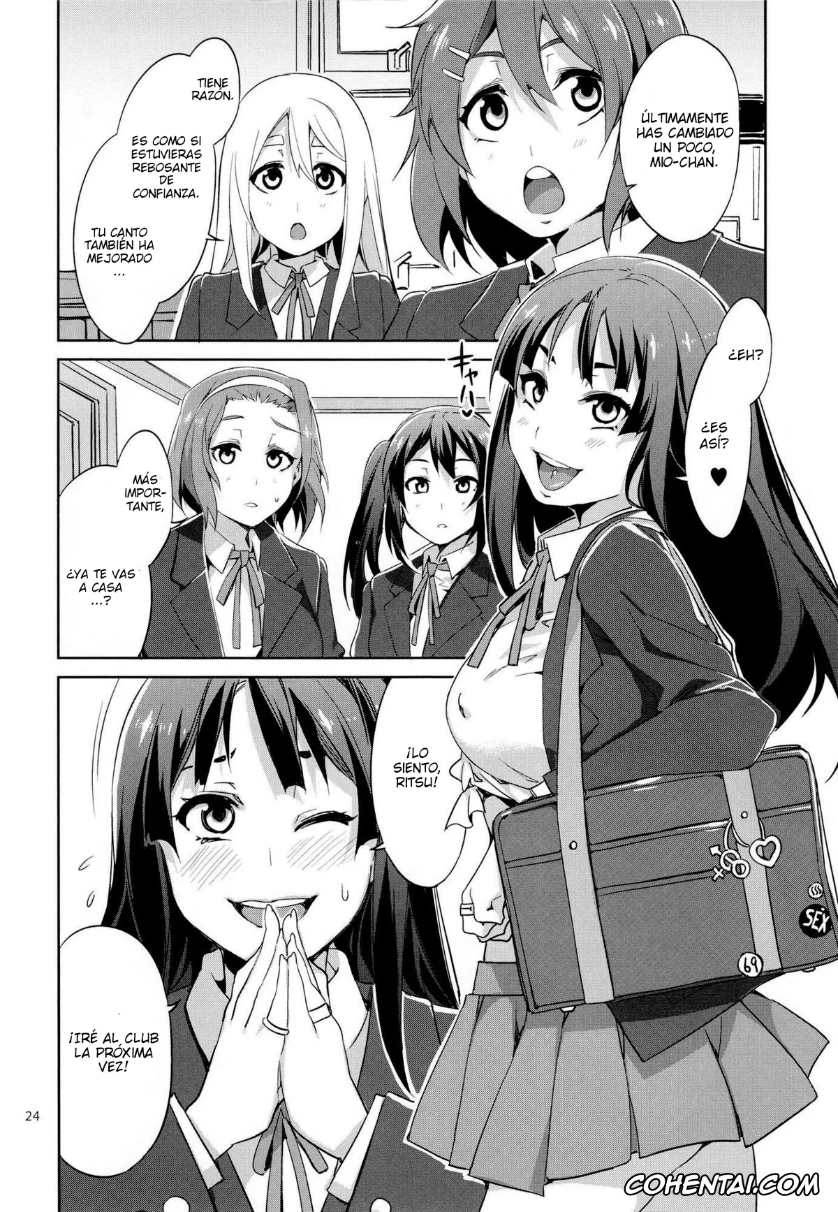 K-ON! porno, Mio Akiyama porno, Choroi-Onna!! (K-ON!), pagina 23