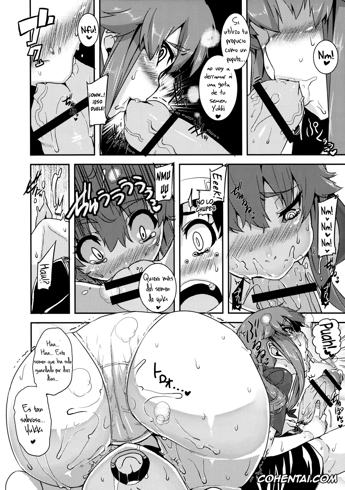 Mirai Nikki hentai, Yukiteru Amano hentai, Yuno Gasai hentai, Gaman Shinaide ne (Mirai Nikki), pagina 12