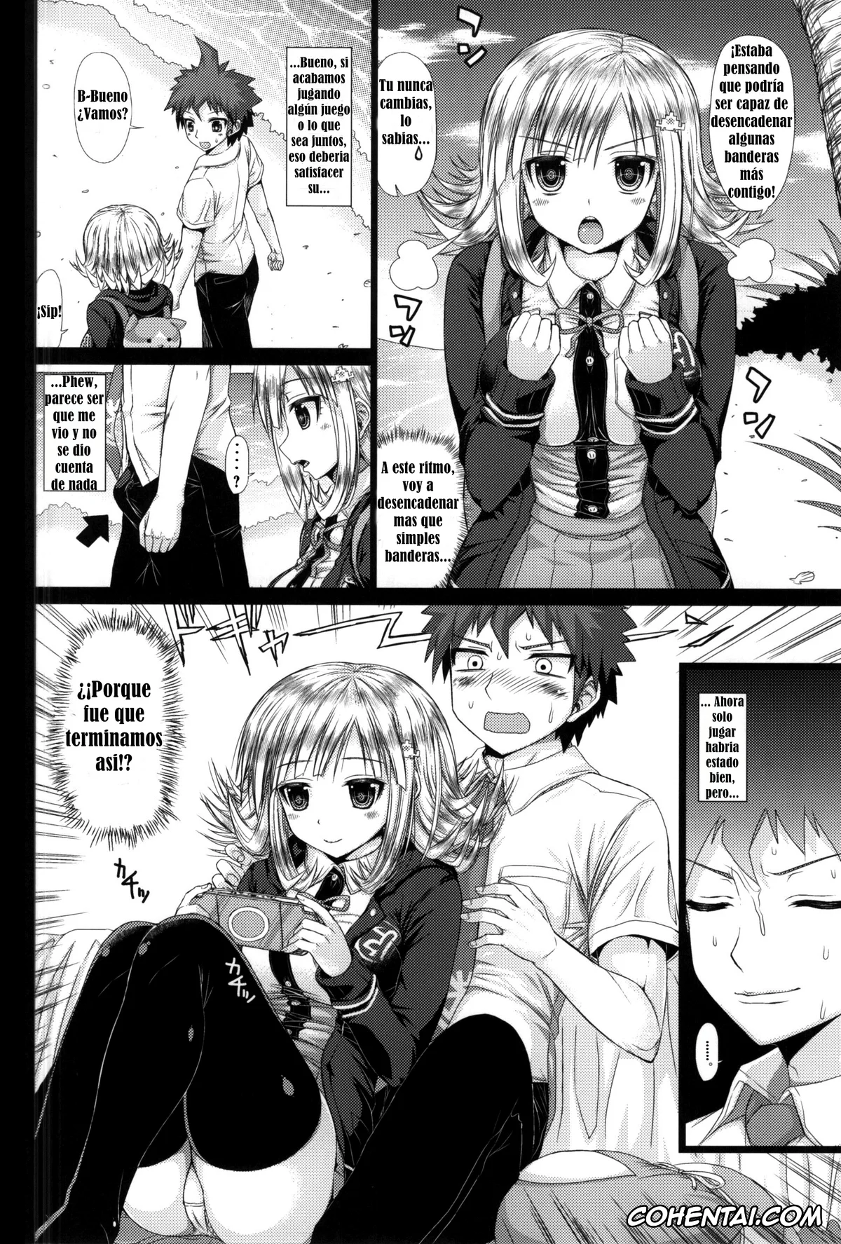 Danganronpa hentai, Chiaki Nanami hentai, Hajime Hinata hentai, Painted Time (Danganronpa 2), pagina 3
