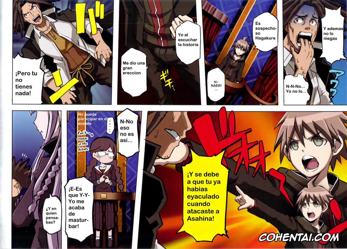 Danganronpa xxx, Aoi Asahina xxx, Byakuya Togami xxx, Kyouko Kirigiri xxx, Makoto Naegi xxx, Touko Fukawa xxx, Yasuhiro Hagakure xxx, Inranronpa (Danganronpa), pagina 10