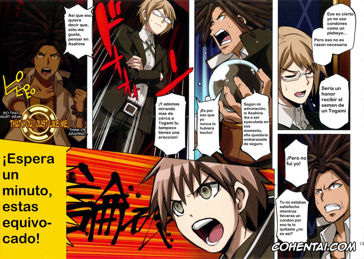 Danganronpa xxx, Aoi Asahina xxx, Byakuya Togami xxx, Kyouko Kirigiri xxx, Makoto Naegi xxx, Touko Fukawa xxx, Yasuhiro Hagakure xxx, Inranronpa (Danganronpa), pagina 13