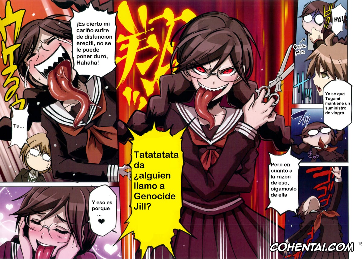 Danganronpa hentai, Aoi Asahina hentai, Byakuya Togami hentai, Kyouko Kirigiri hentai, Makoto Naegi hentai, Touko Fukawa hentai, Yasuhiro Hagakure hentai, Inranronpa (Danganronpa), pagina 15